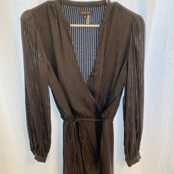 1.State Tonal Stripe Mini Dress - Picture 2 of 4